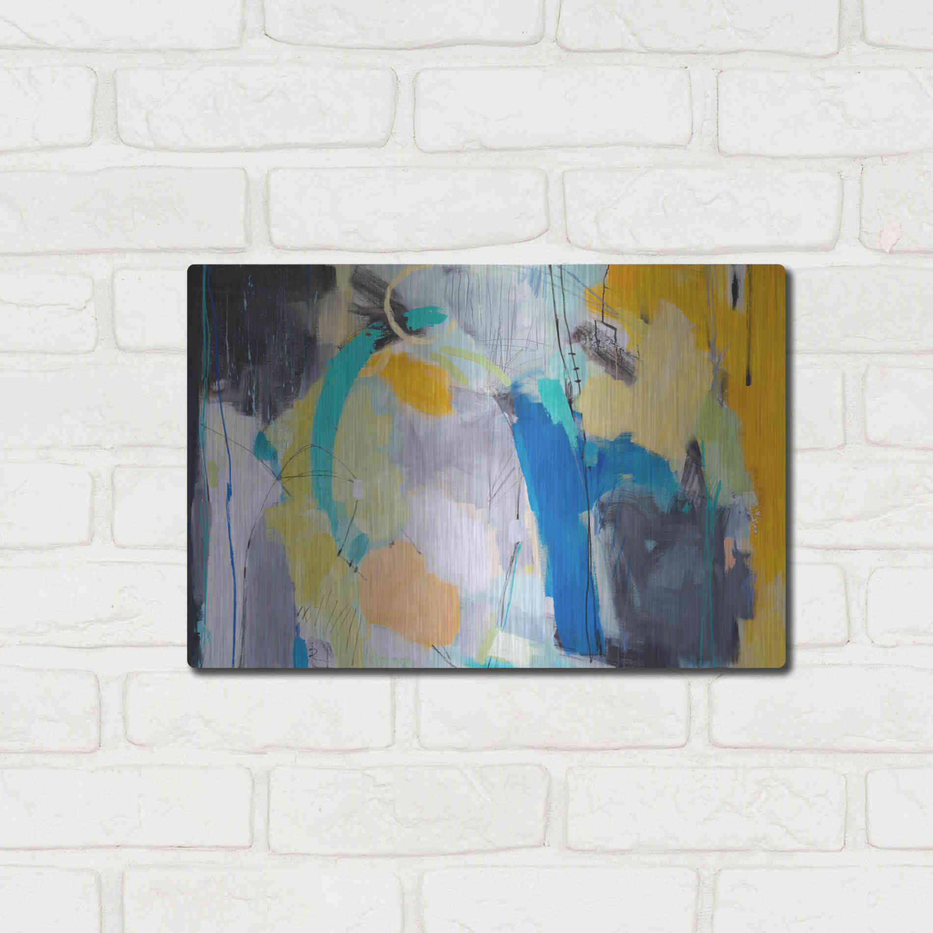 Luxe Metal Art 'Revelation 5' by Ira Ivanova, Metal Wall Art,16x12