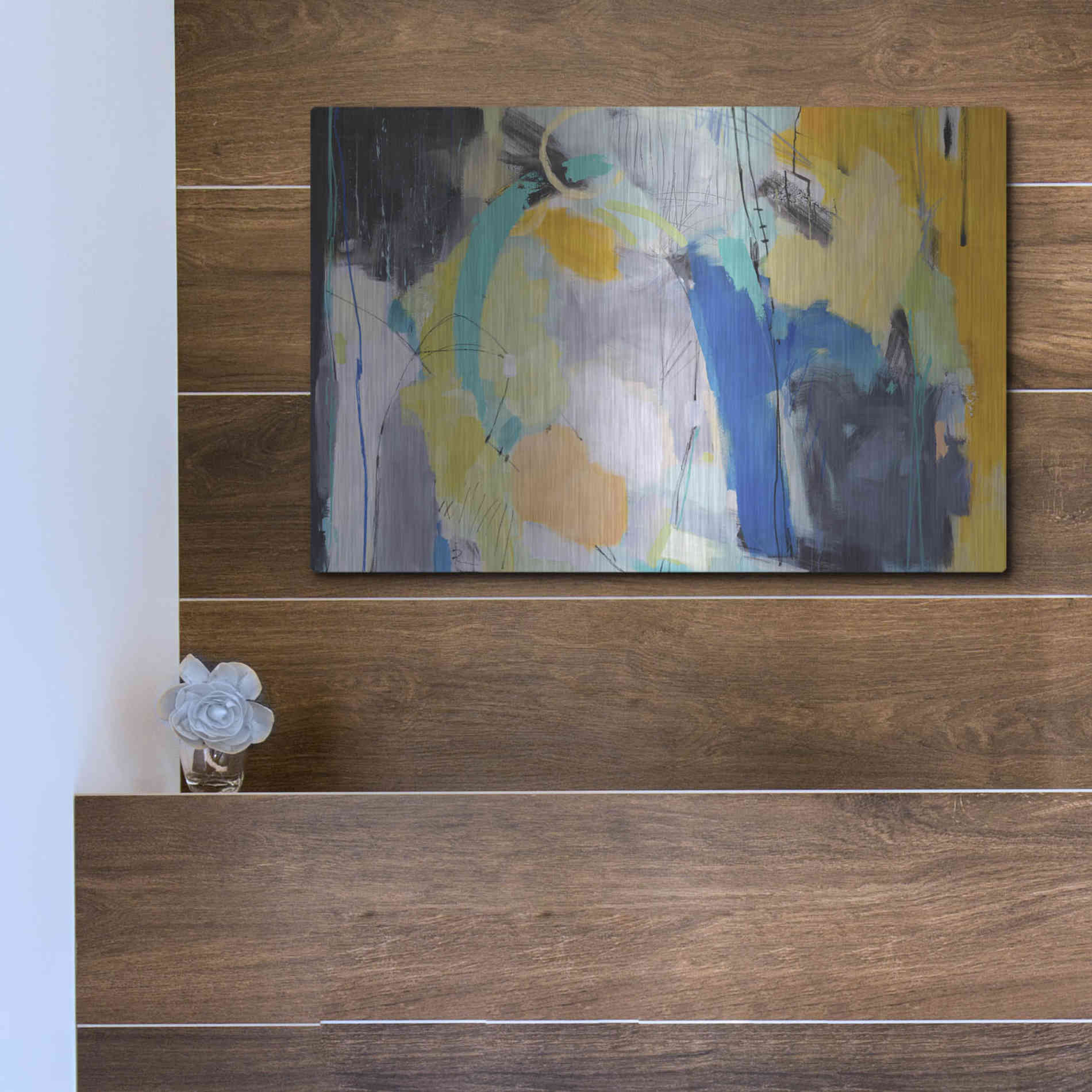 Luxe Metal Art 'Revelation 5' by Ira Ivanova, Metal Wall Art,16x12