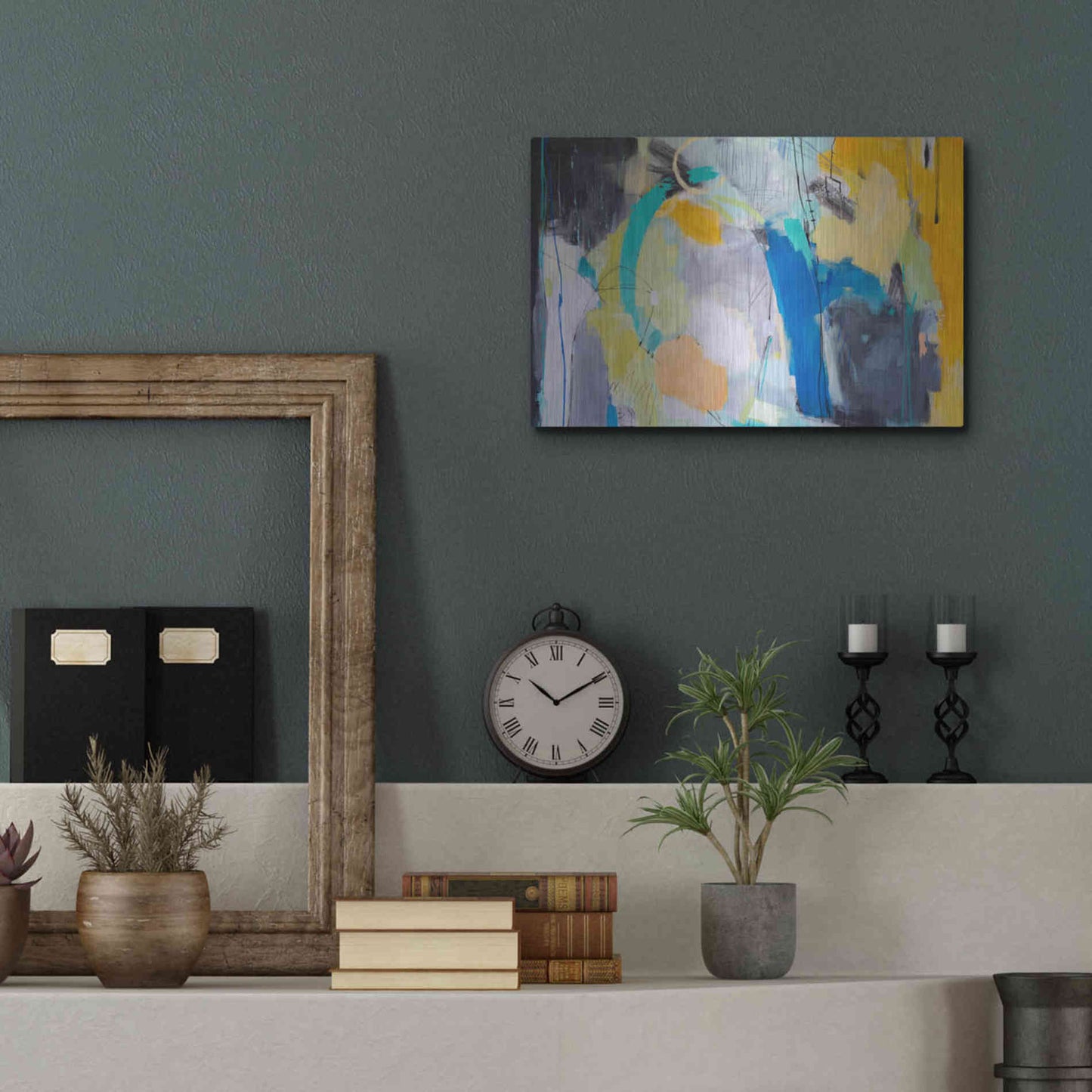 Luxe Metal Art 'Revelation 5' by Ira Ivanova, Metal Wall Art,16x12