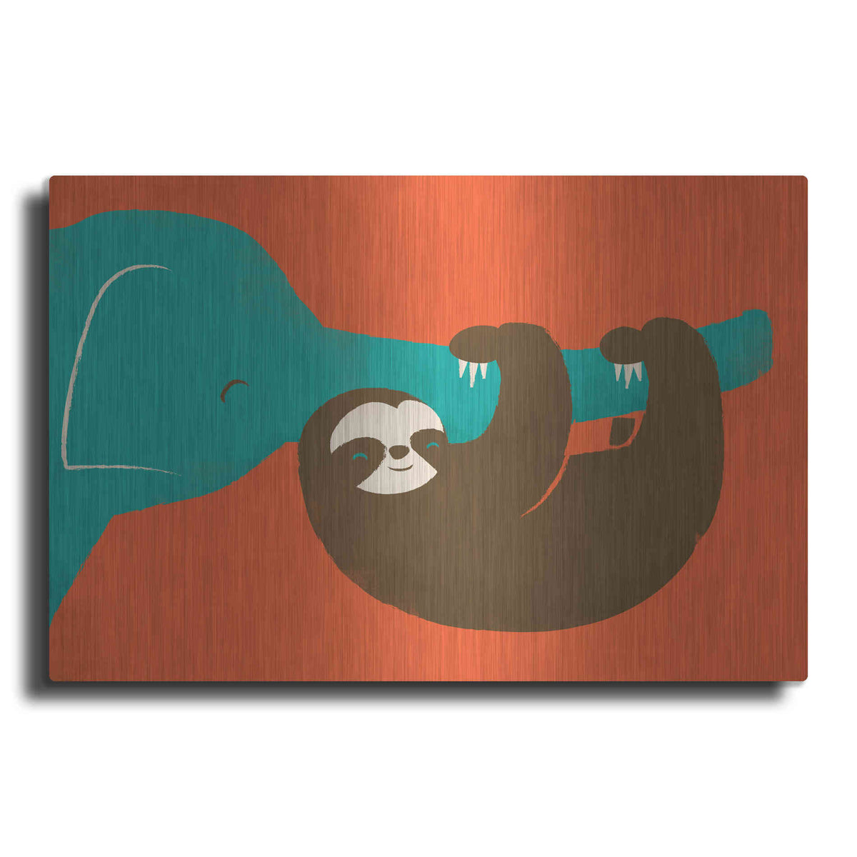 Luxe Metal Art 'Let's Hang' by Jay Fleck, Metal Wall Art