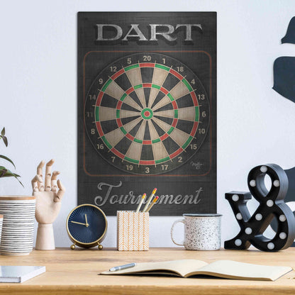 Luxe Metal Art 'Dart Tournament' by Mollie B, Metal Wall Art,12x16