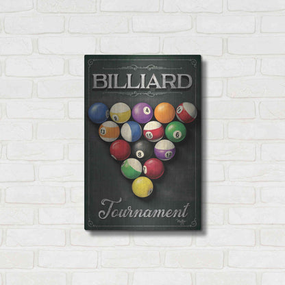 Luxe Metal Art 'Billiards Tournament' by Mollie B, Metal Wall Art,16x24