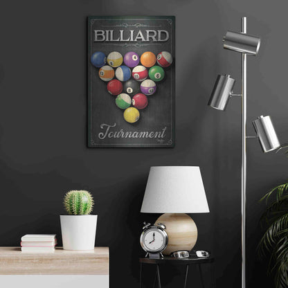 Luxe Metal Art 'Billiards Tournament' by Mollie B, Metal Wall Art,16x24