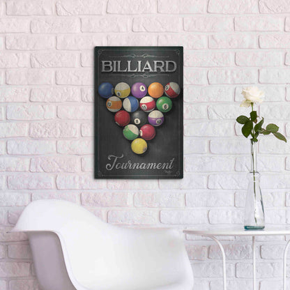 Luxe Metal Art 'Billiards Tournament' by Mollie B, Metal Wall Art,16x24