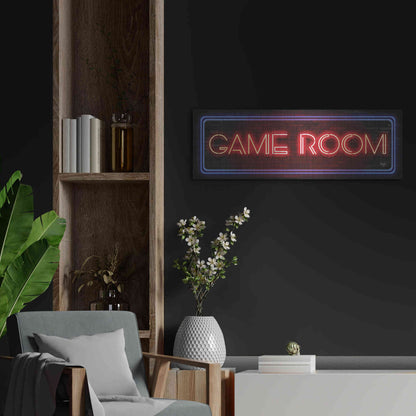 Luxe Metal Art 'Game Room Neon Sign' by Mollie B, Metal Wall Art,36x12