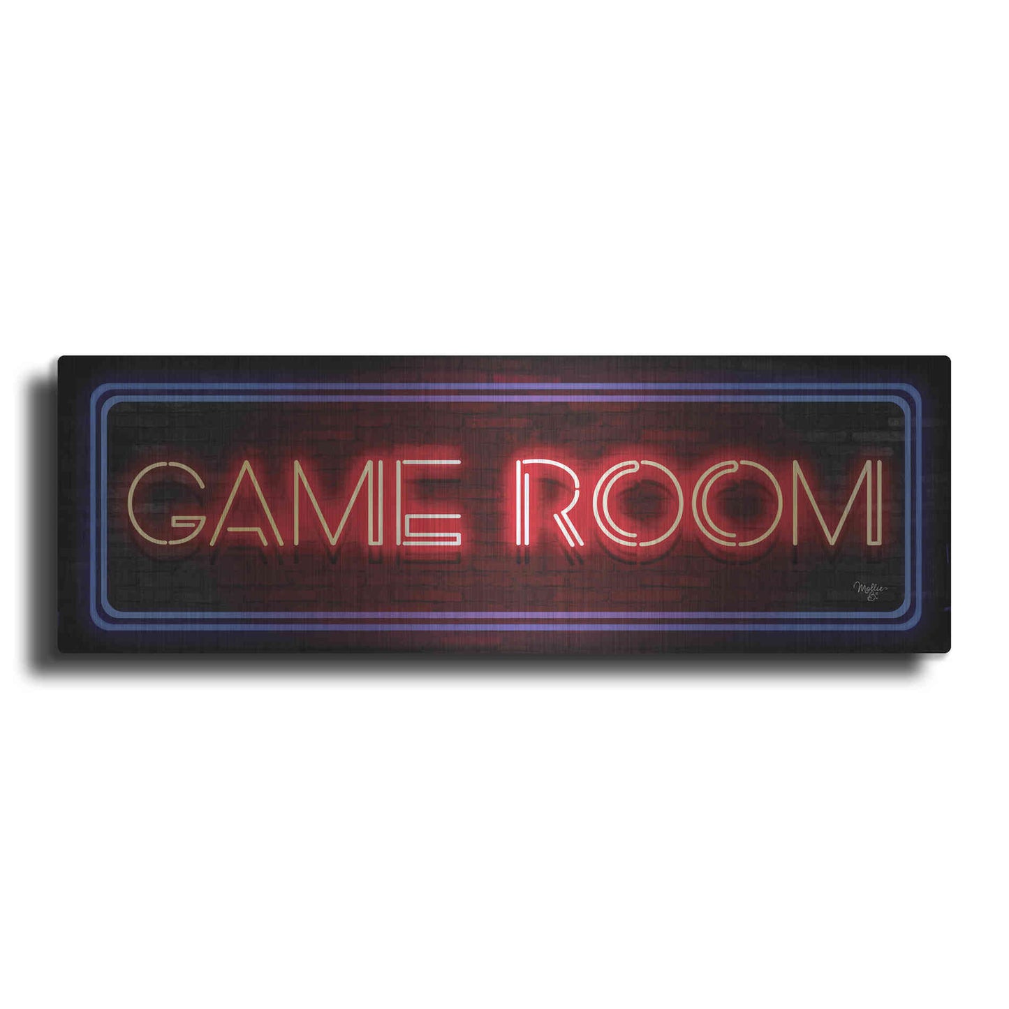 Luxe Metal Art 'Game Room Neon Sign' by Mollie B, Metal Wall Art