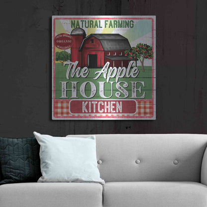 Luxe Metal Art 'The Apple House Kitchen' by Mollie B, Metal Wall Art,36x36