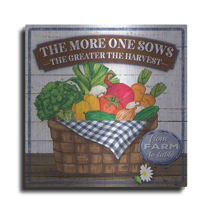Luxe Metal Art 'The More One Sows' by Mollie B, Metal Wall Art