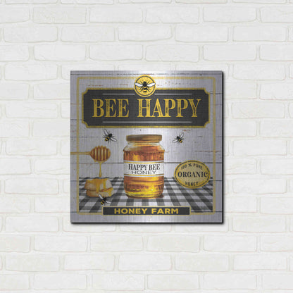 Luxe Metal Art 'Honey' by Mollie B, Metal Wall Art,24x24