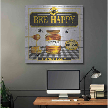 Luxe Metal Art 'Honey' by Mollie B, Metal Wall Art,36x36