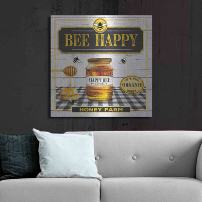 Luxe Metal Art 'Honey' by Mollie B, Metal Wall Art,36x36