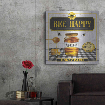 Luxe Metal Art 'Honey' by Mollie B, Metal Wall Art,36x36