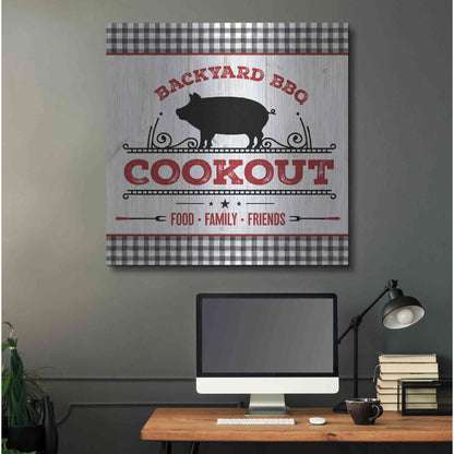 Luxe Metal Art 'Backyard BBQ Cookout' by Mollie B, Metal Wall Art,36x36