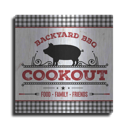 Luxe Metal Art 'Backyard BBQ Cookout' by Mollie B, Metal Wall Art