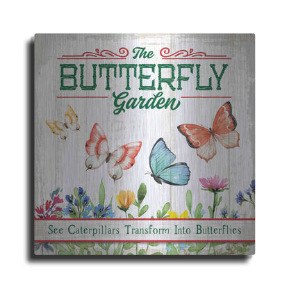 Luxe Metal Art 'Butterly Farm' by Mollie B, Metal Wall Art