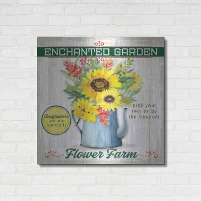 Luxe Metal Art 'Sunflower' by Mollie B, Metal Wall Art,36x36