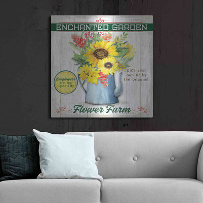 Luxe Metal Art 'Sunflower' by Mollie B, Metal Wall Art,36x36