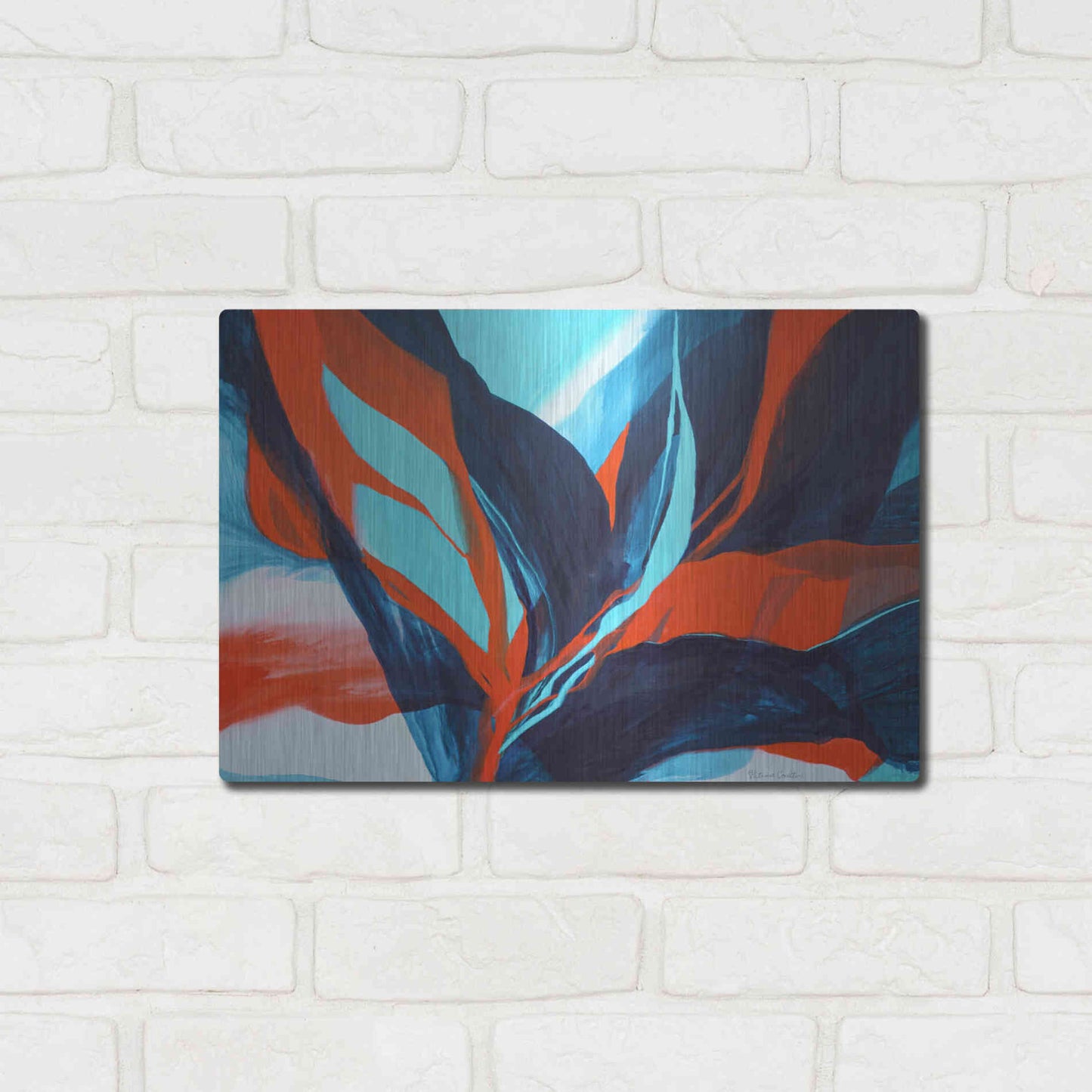 Luxe Metal Art 'Birds of Paradise' by Patricia Coulter, Metal Wall Art,16x12