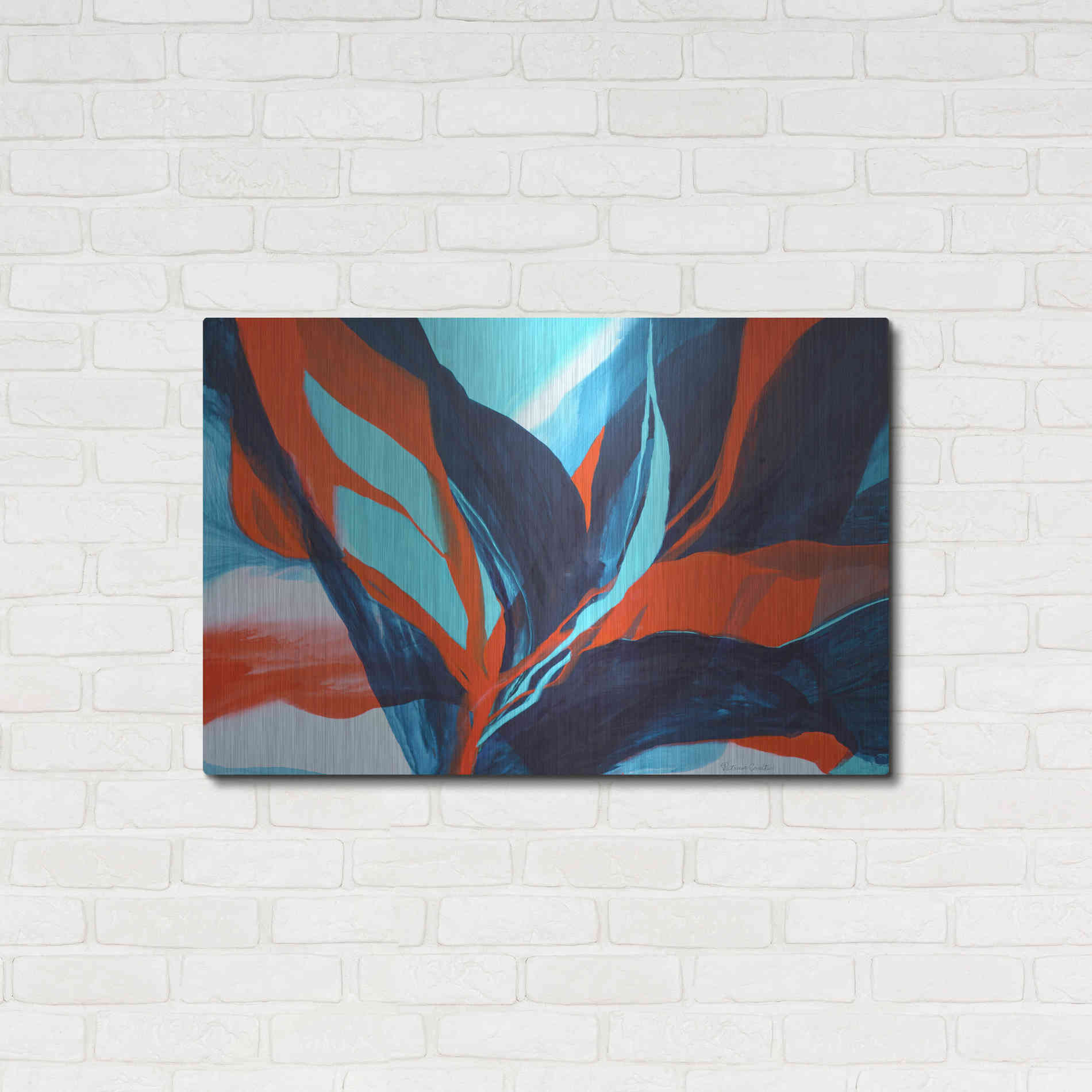 Luxe Metal Art 'Birds of Paradise' by Patricia Coulter, Metal Wall Art,36x24