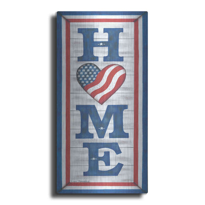 Luxe Metal Art 'Patriotic Home' by Lisa Kennedy, Metal Wall Art