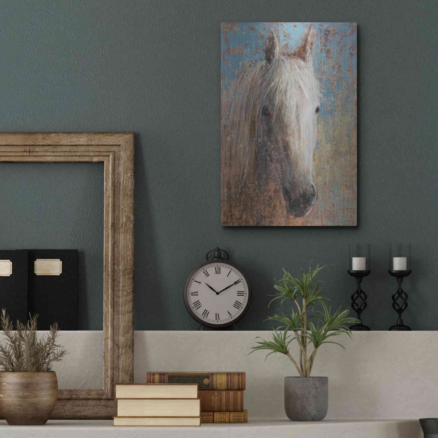 Luxe Metal Art 'From the Valley' by Matt Flint, Metal Wall Art,12x16
