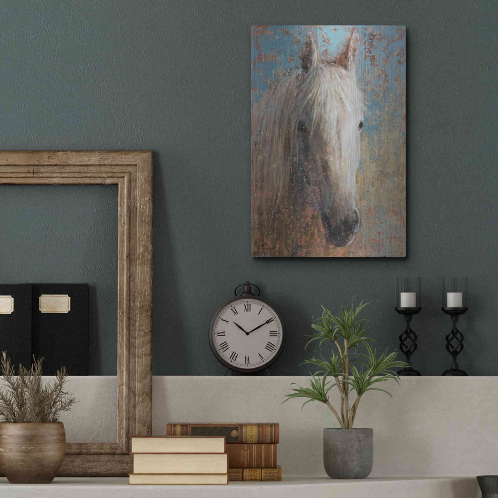 Luxe Metal Art 'From the Valley' by Matt Flint, Metal Wall Art,12x16