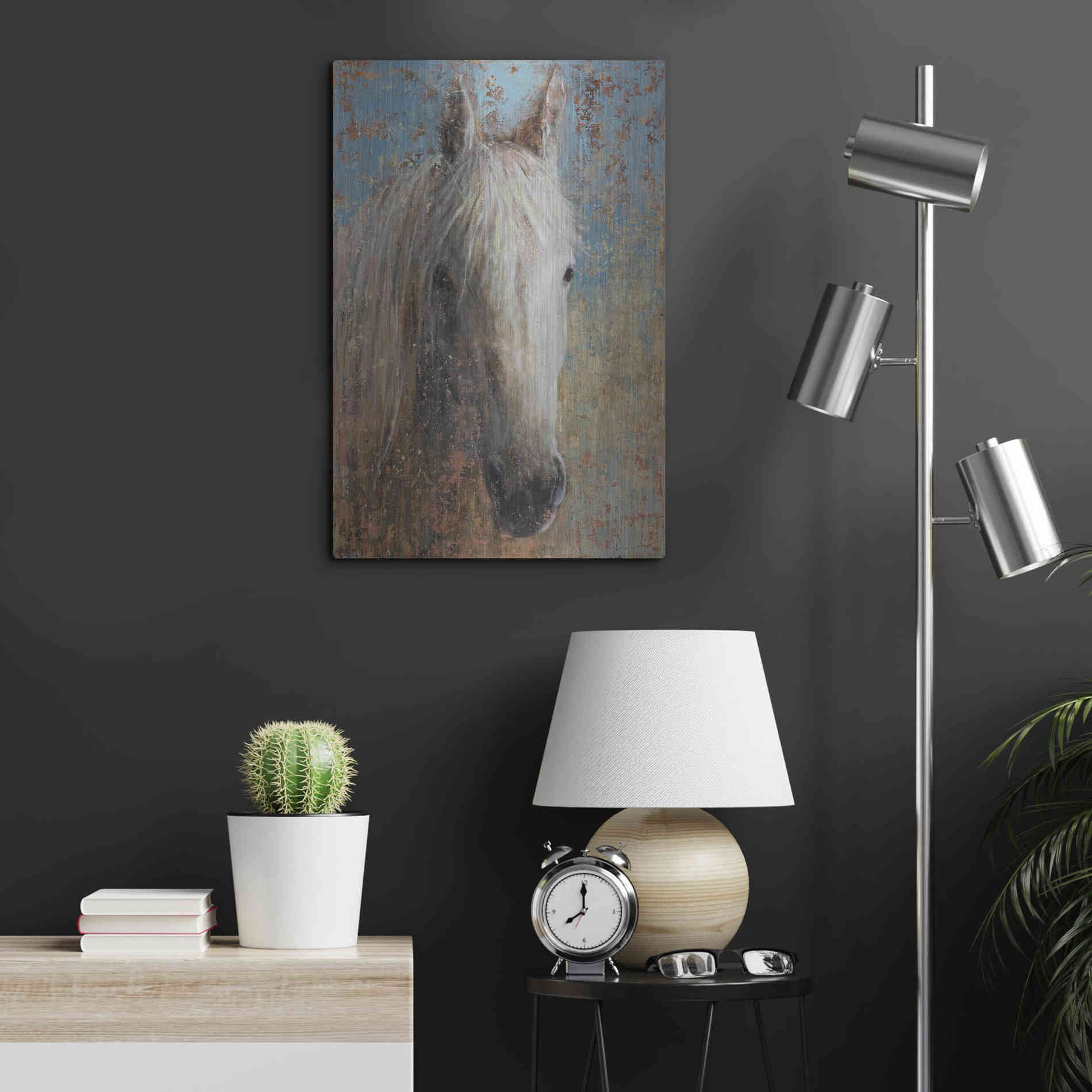 Luxe Metal Art 'From the Valley' by Matt Flint, Metal Wall Art,16x24