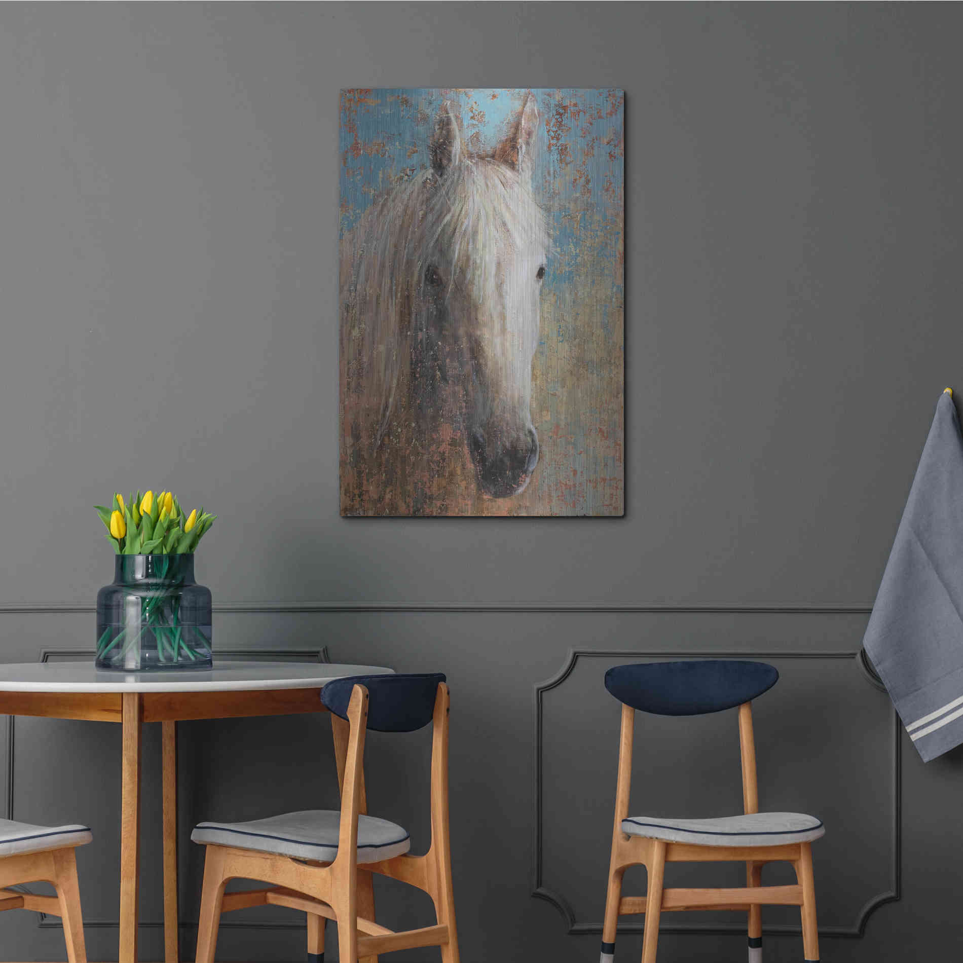 Luxe Metal Art 'From the Valley' by Matt Flint, Metal Wall Art,24x36