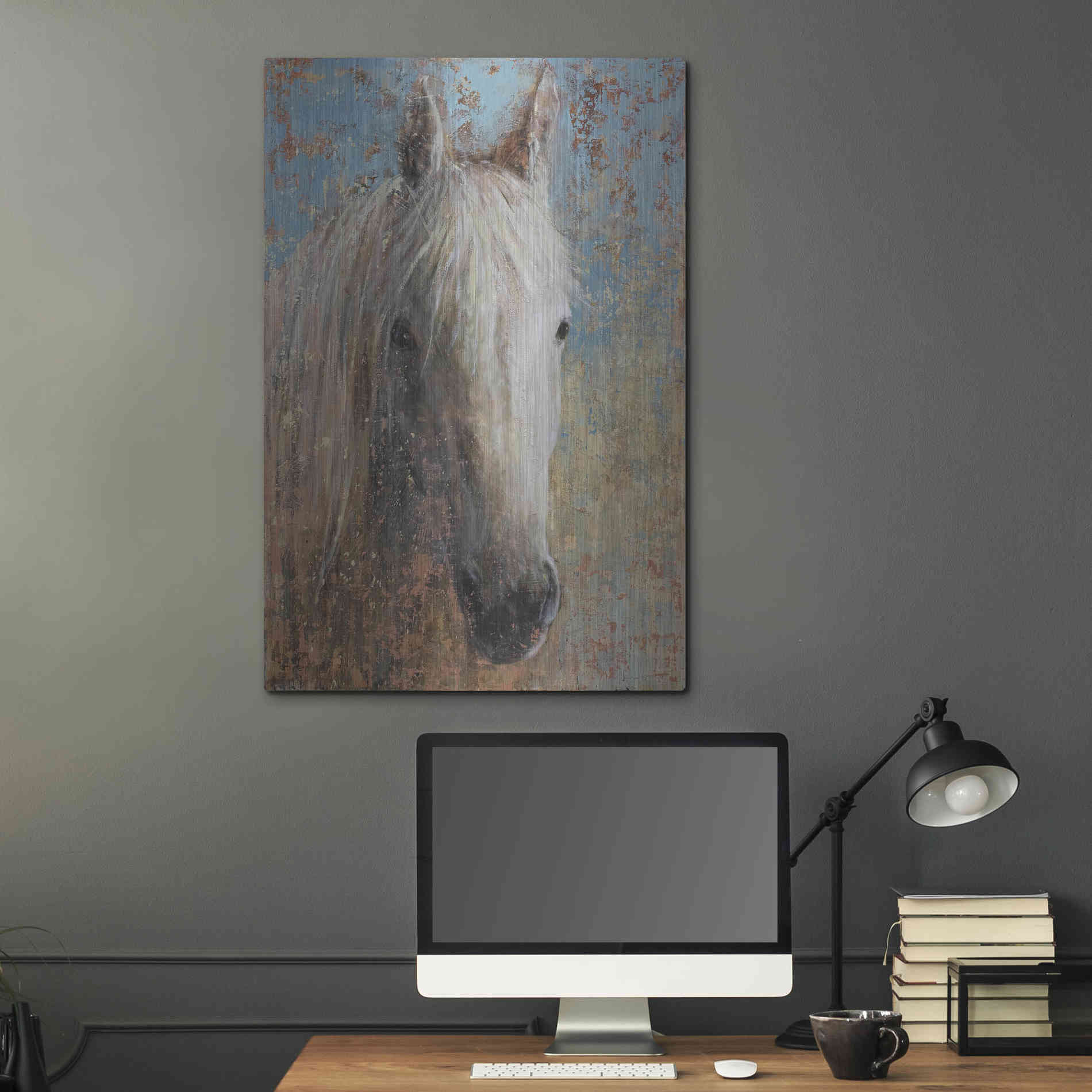 Luxe Metal Art 'From the Valley' by Matt Flint, Metal Wall Art,24x36