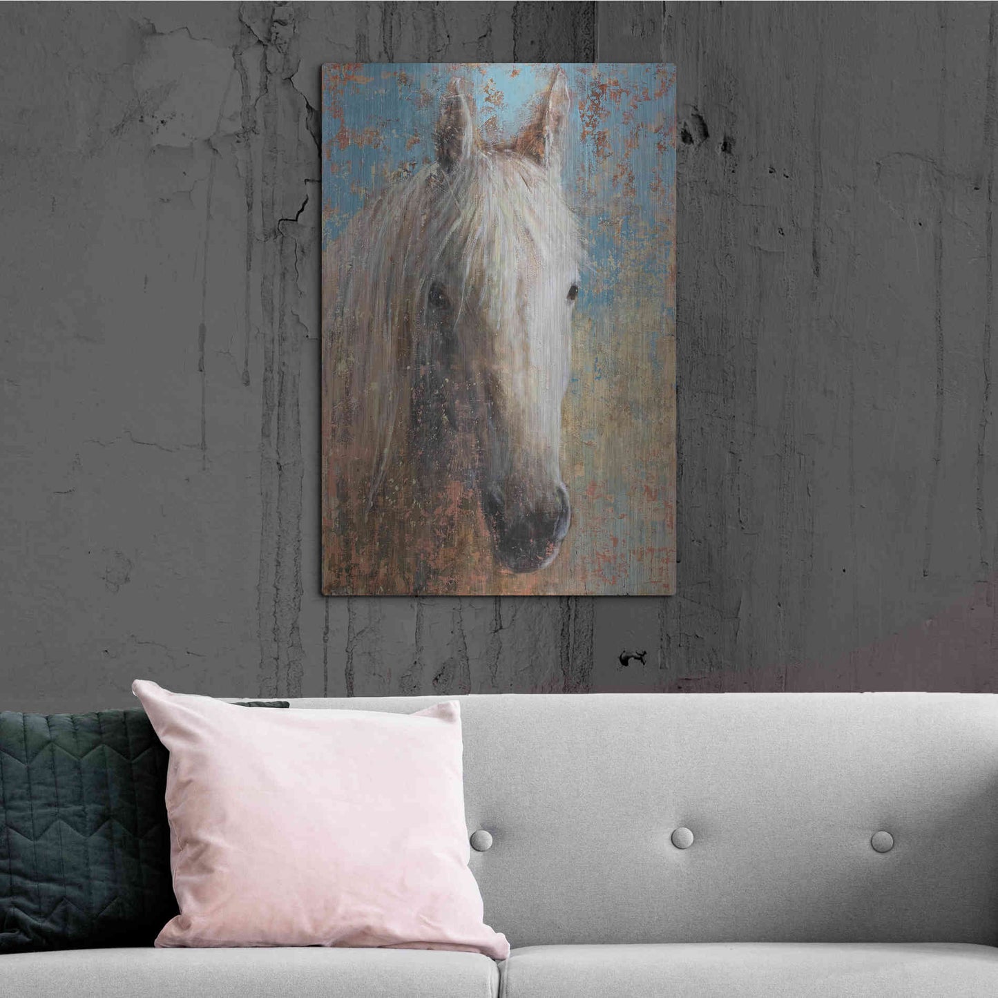 Luxe Metal Art 'From the Valley' by Matt Flint, Metal Wall Art,24x36