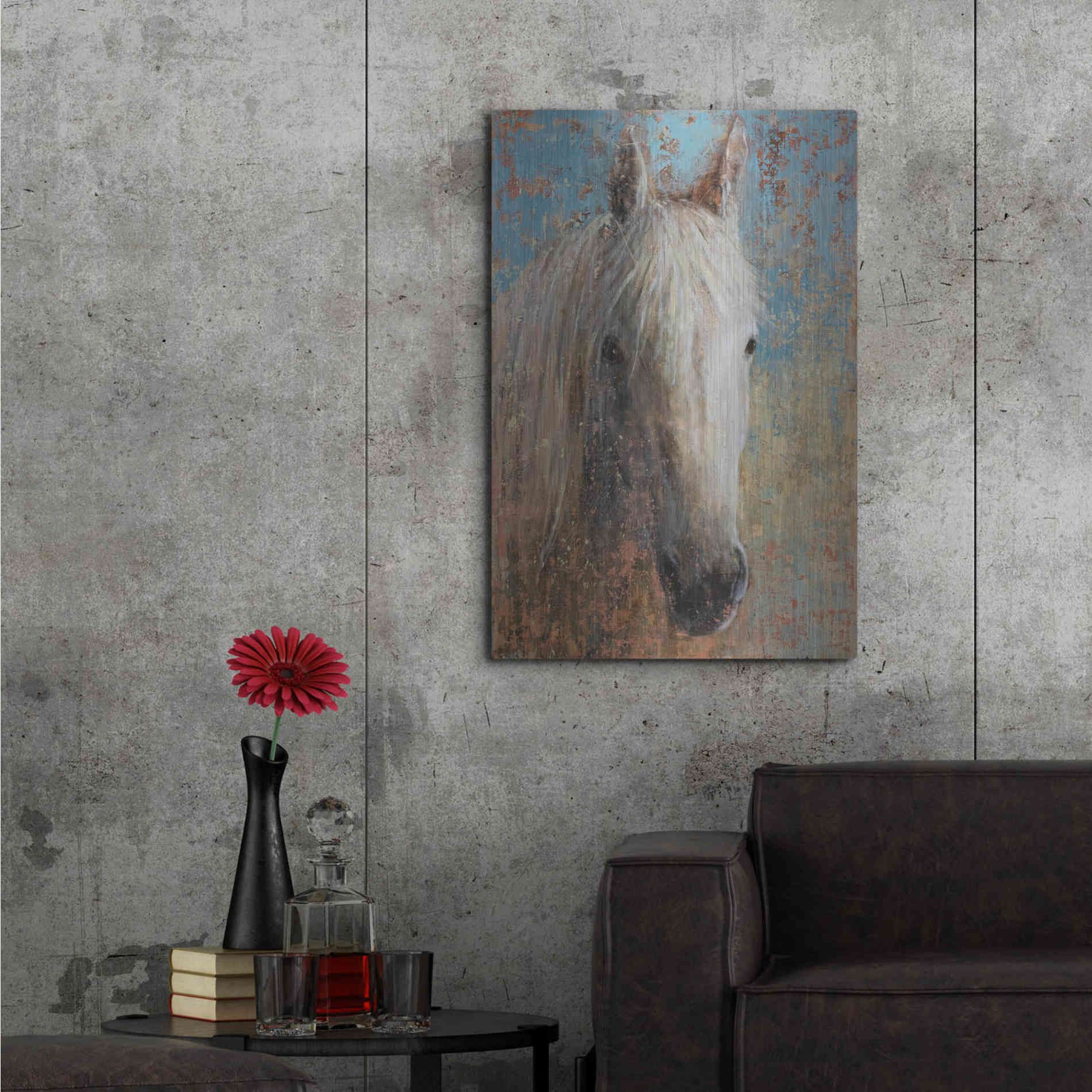 Luxe Metal Art 'From the Valley' by Matt Flint, Metal Wall Art,24x36