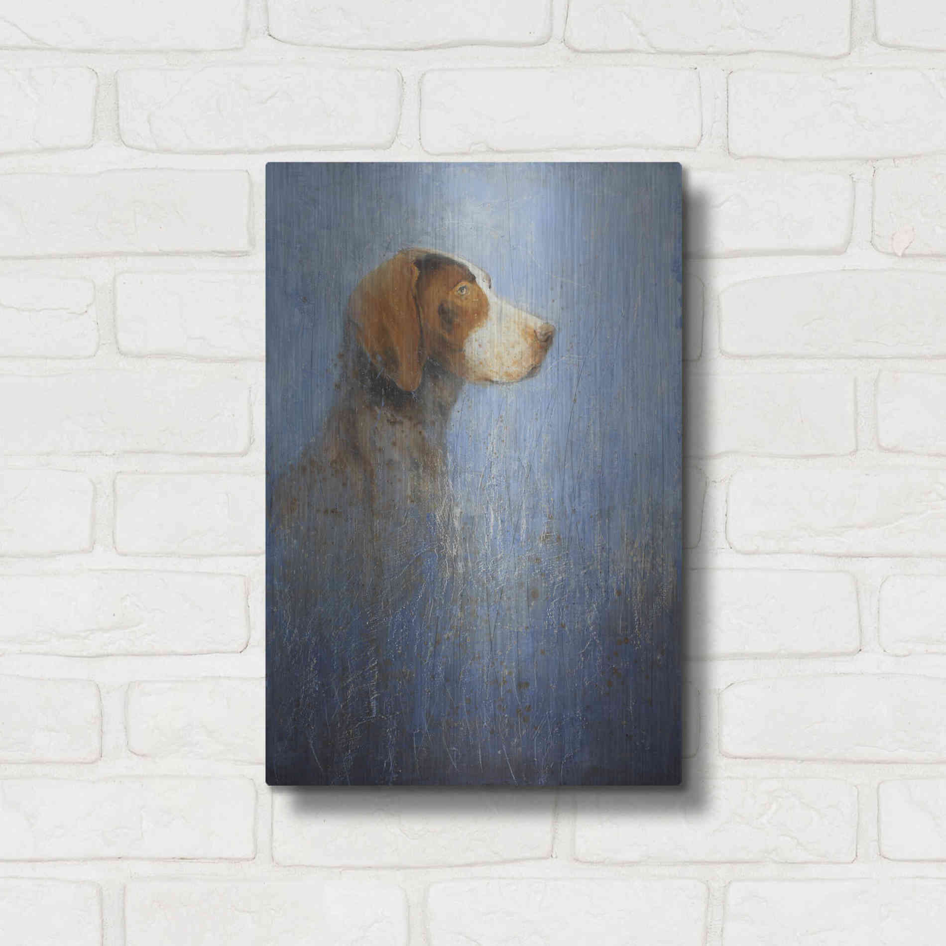 Luxe Metal Art 'A Very Good Dog' by Matt Flint, Metal Wall Art,12x16