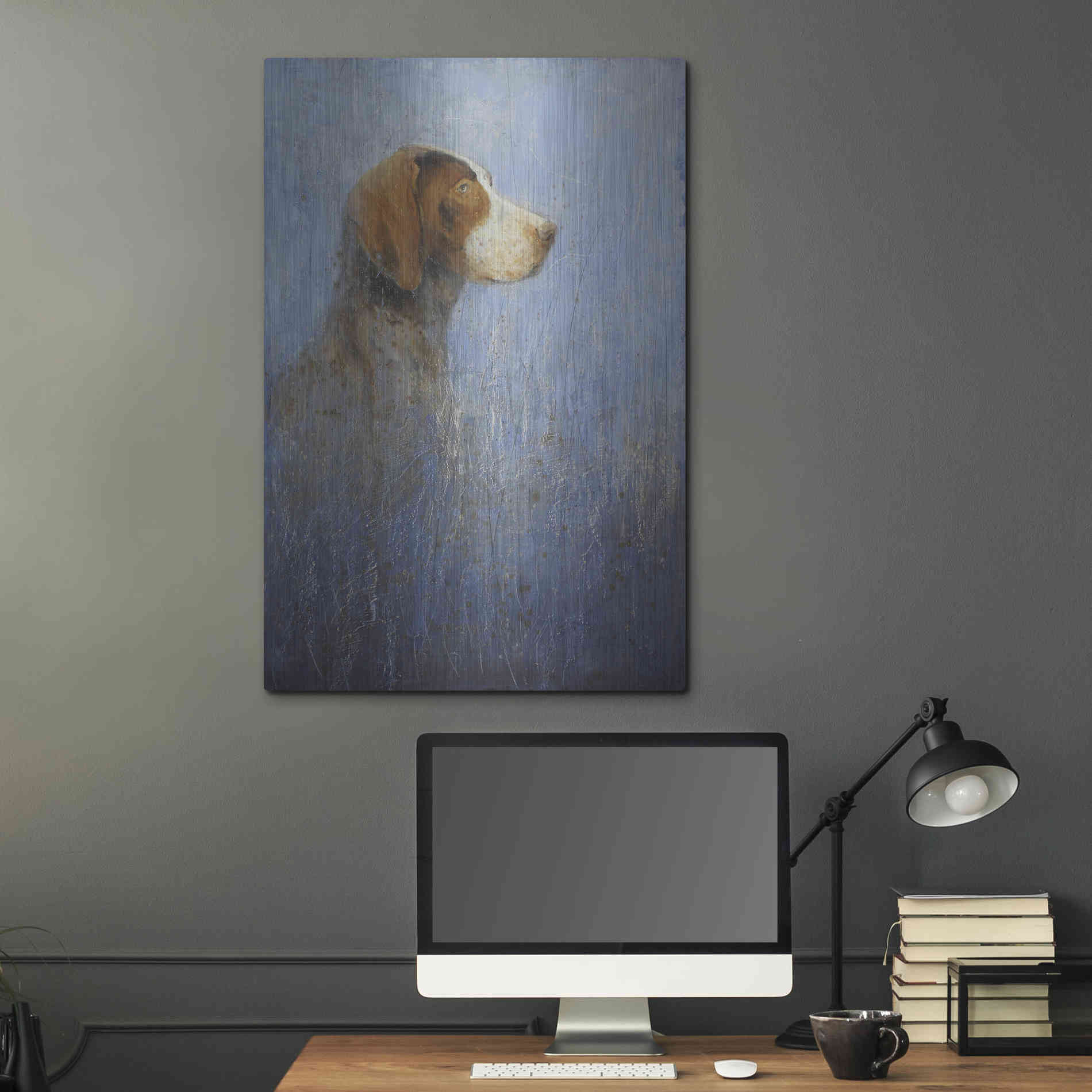 Luxe Metal Art 'A Very Good Dog' by Matt Flint, Metal Wall Art,24x36