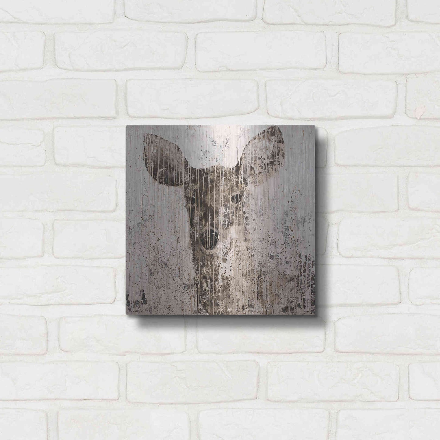Luxe Metal Art 'The Matriarch' by Matt Flint, Metal Wall Art,12x12
