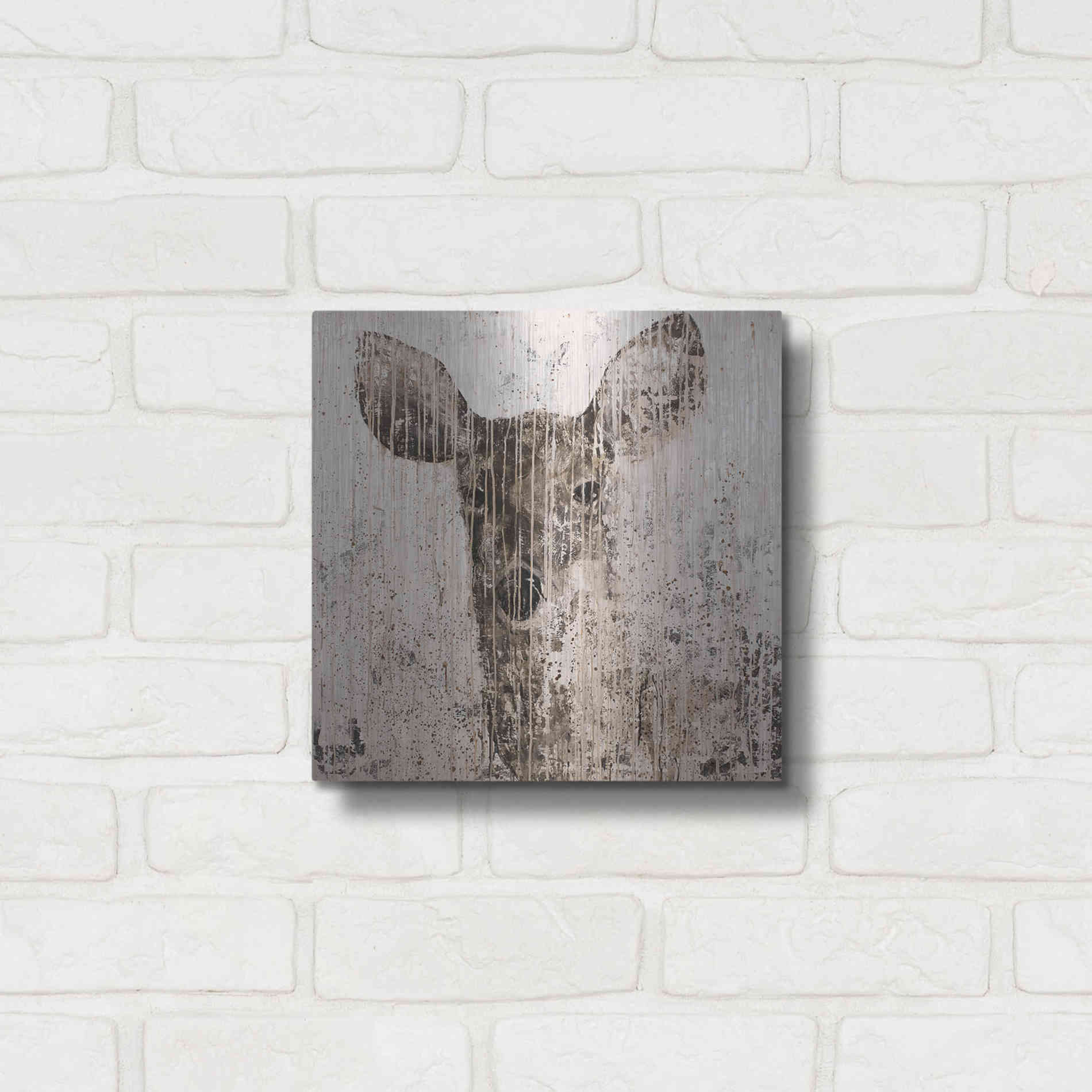 Luxe Metal Art 'The Matriarch' by Matt Flint, Metal Wall Art,12x12