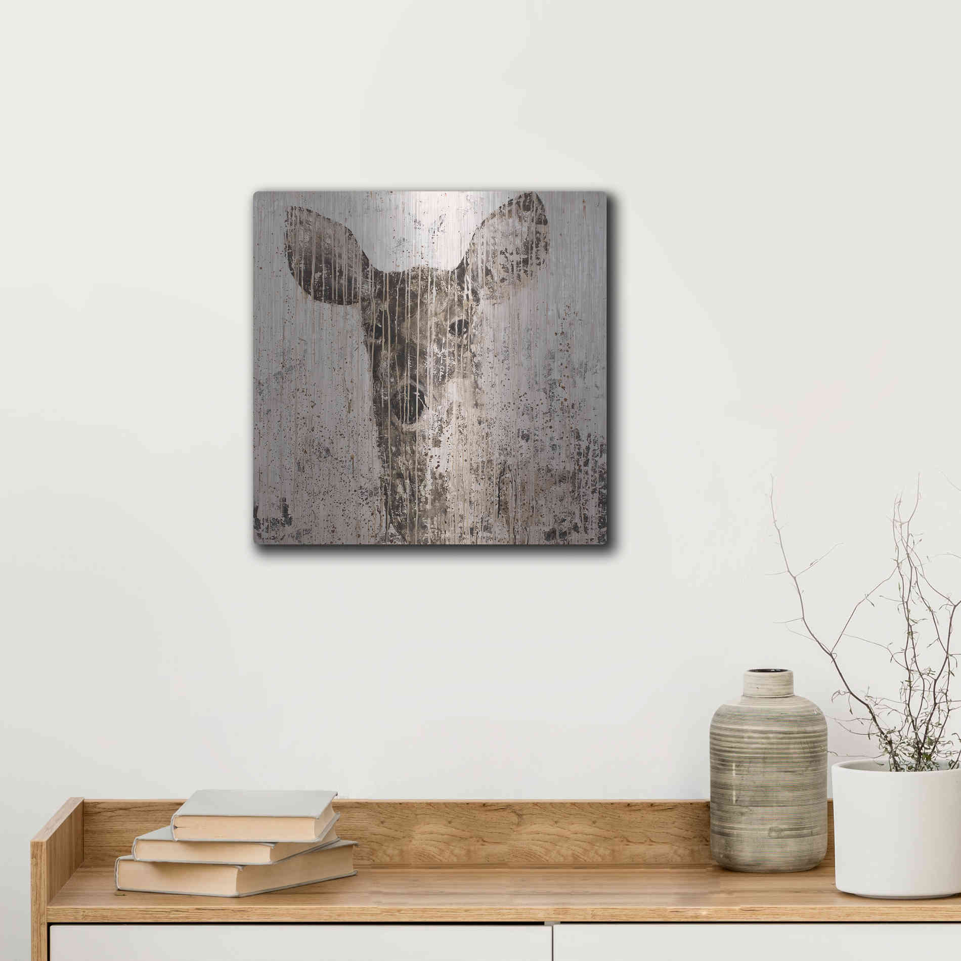 Luxe Metal Art 'The Matriarch' by Matt Flint, Metal Wall Art,12x12
