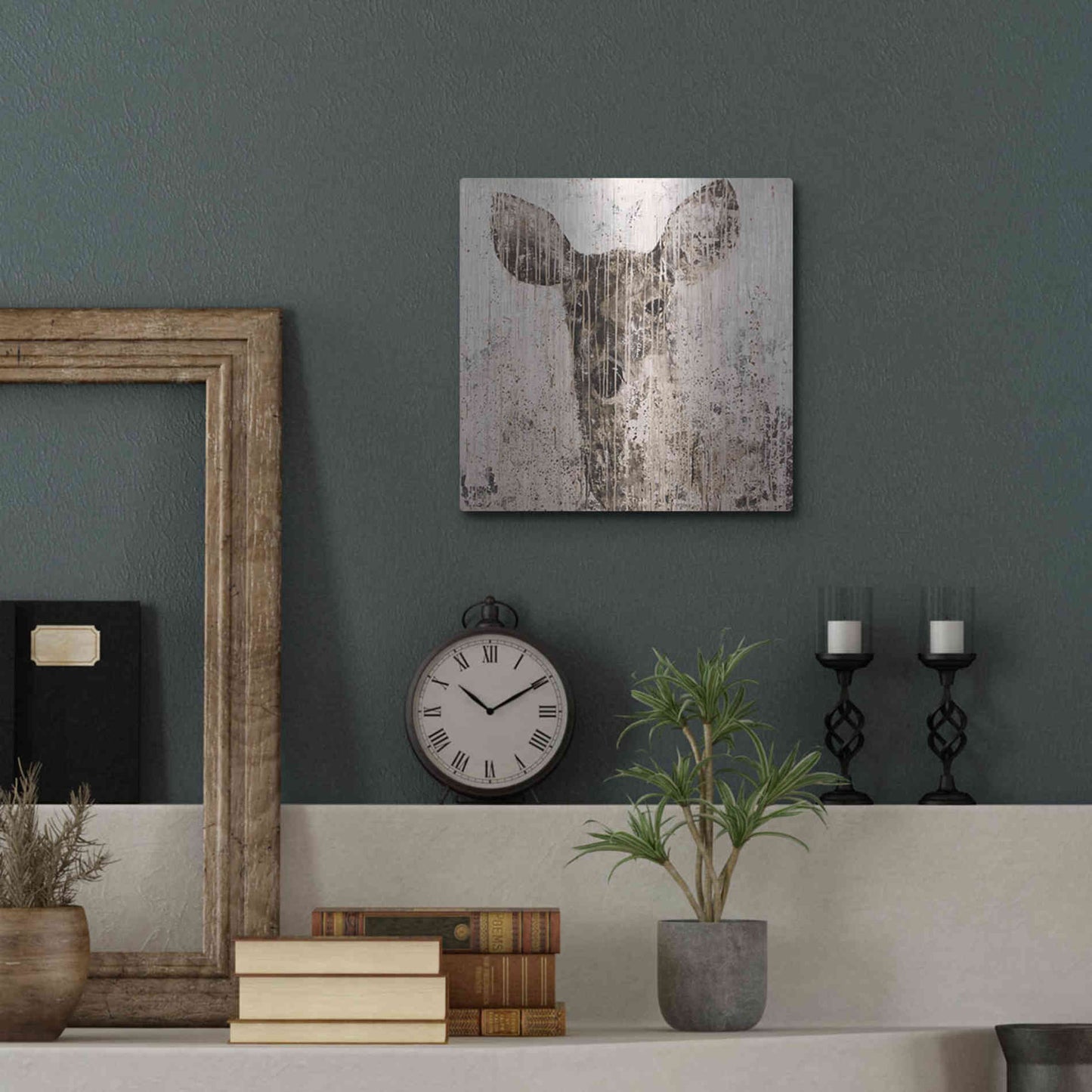 Luxe Metal Art 'The Matriarch' by Matt Flint, Metal Wall Art,12x12
