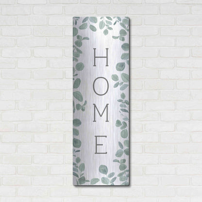 Luxe Metal Art 'Home Eucalyptus II' by Kate Sherrill, Metal Wall Art,16x48