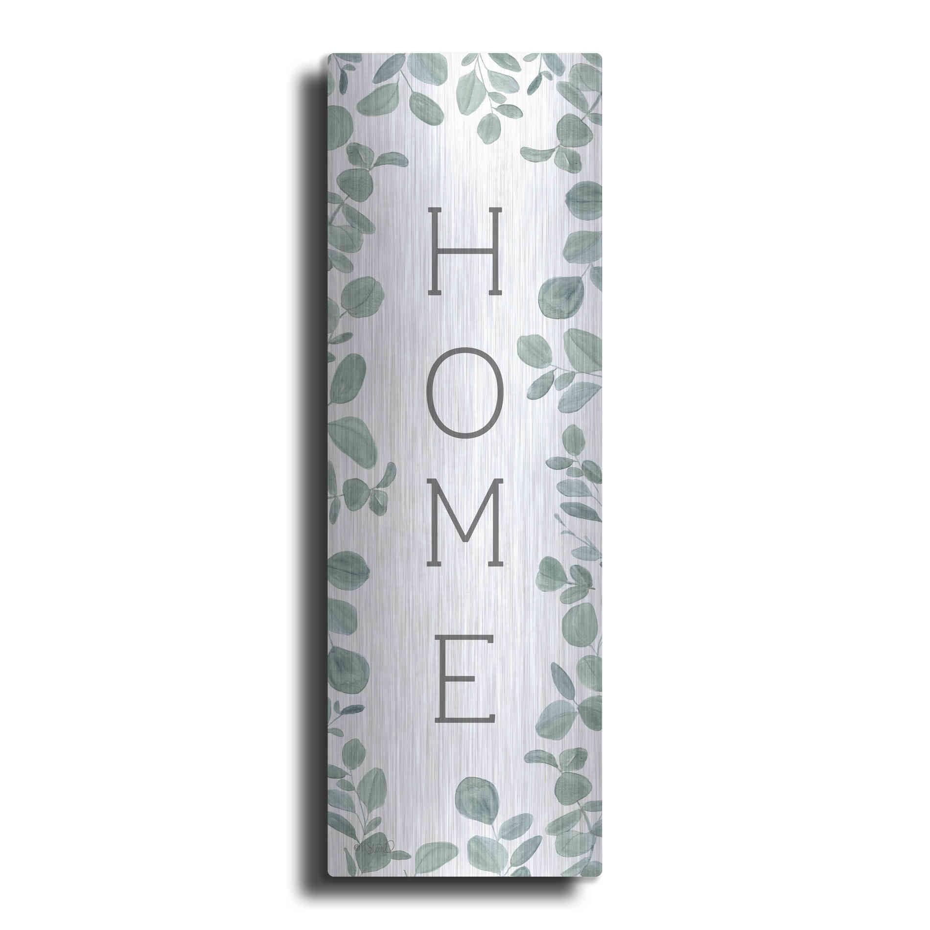 Luxe Metal Art 'Home Eucalyptus II' by Kate Sherrill, Metal Wall Art