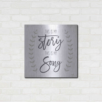 Luxe Metal Art 'This is My Story I' by Kate Sherrill, Metal Wall Art,24x24
