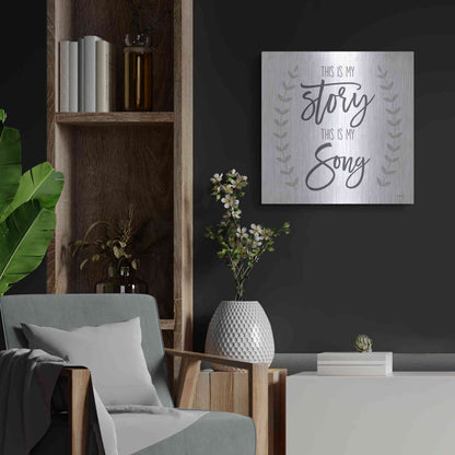 Luxe Metal Art 'This is My Story I' by Kate Sherrill, Metal Wall Art,24x24