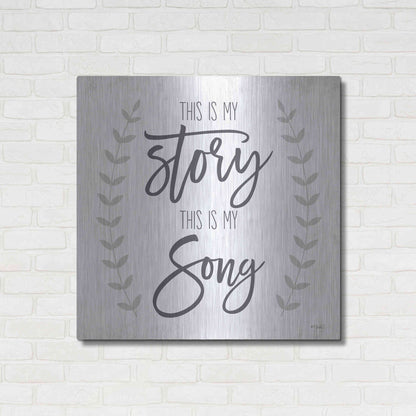 Luxe Metal Art 'This is My Story I' by Kate Sherrill, Metal Wall Art,36x36