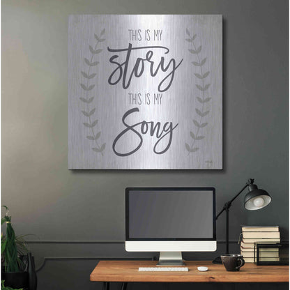 Luxe Metal Art 'This is My Story I' by Kate Sherrill, Metal Wall Art,36x36