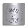 Luxe Metal Art 'This is My Story I' by Kate Sherrill, Metal Wall Art