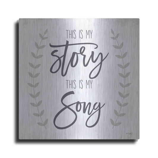 Luxe Metal Art 'This is My Story I' by Kate Sherrill, Metal Wall Art