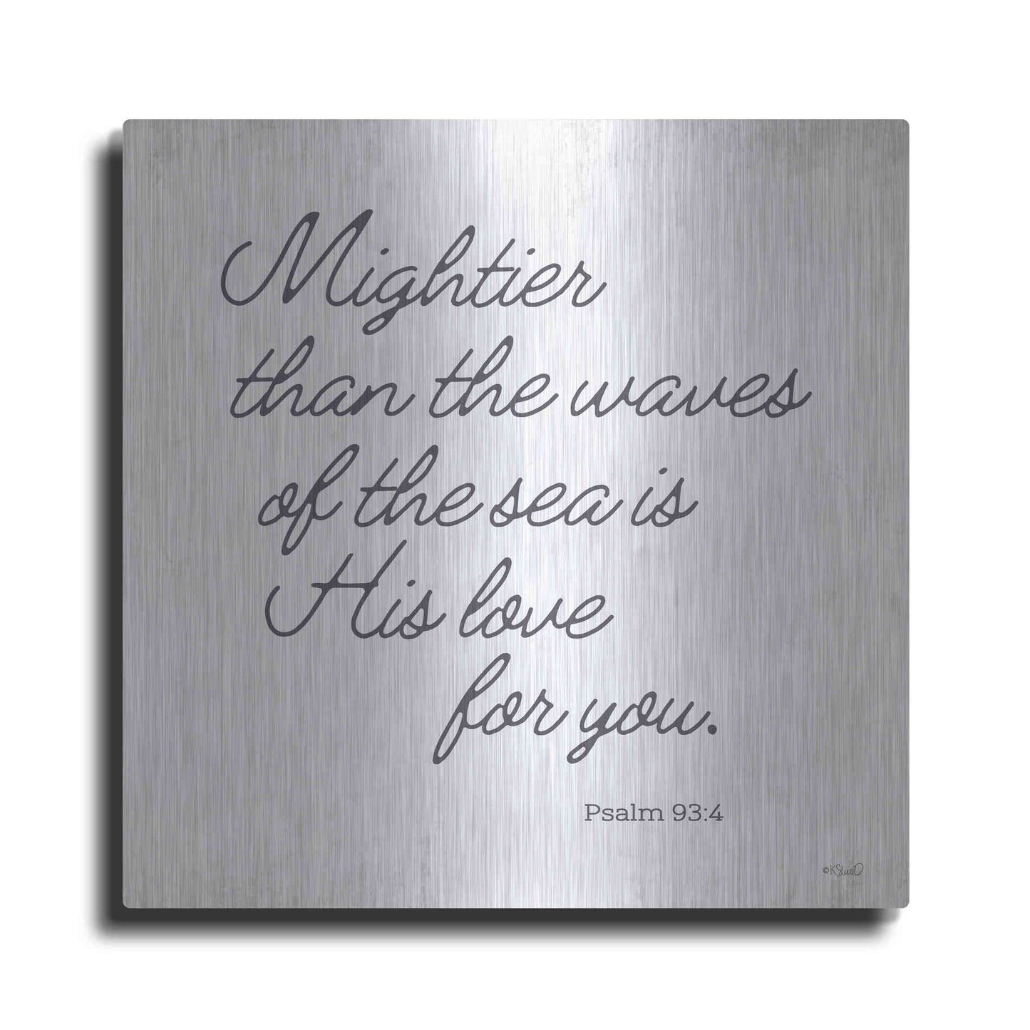 Luxe Metal Art 'Mightier than the Waves' by Kate Sherrill, Metal Wall Art