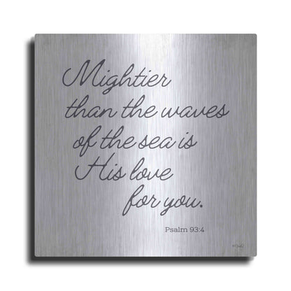 Luxe Metal Art 'Mightier than the Waves' by Kate Sherrill, Metal Wall Art