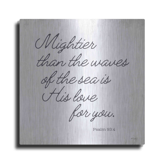 Luxe Metal Art 'Mightier than the Waves' by Kate Sherrill, Metal Wall Art