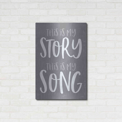Luxe Metal Art 'This Is My Story' by Kate Sherrill, Metal Wall Art,24x36