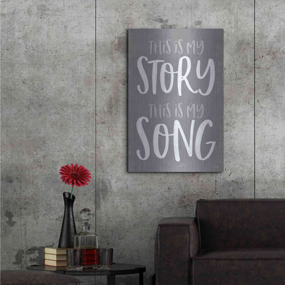 Luxe Metal Art 'This Is My Story' by Kate Sherrill, Metal Wall Art,24x36